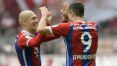 Robben e Lewandowski dão show e Bayern goleia