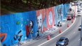 Corredor de grafite da Avenida 23 de maio começa a ser pintado