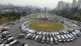 Motoristas protestam contra padronização de vans em São Paulo