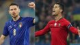 Itália e Portugal caem na mesma chave da repescagem e apenas uma seleção poderá ir à Copa do Catar