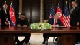 Após encontro histórico, Trump e Kim Jong-un assinam documento de cooperação