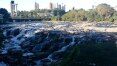 Rio Piracicaba tem pior vazão do ano e cachoeira volta a exibir pedras