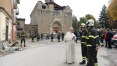 Papa Francisco visita cidade italiana devastada por terremoto