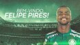 Palmeiras anuncia a contratação do atacante Felipe Pires