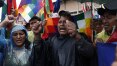 Cocaleiros se mobilizam com gritos de 'Volta, Evo!' em cidades na Bolívia
