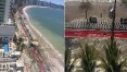 Maré alta causa destruição em 5 cidades de Santa Catarina