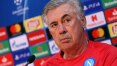 Sob pressão no Napoli, Ancelotti afirma que 'a mala está sempre pronta'