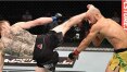 Marlon Moraes é nocauteado por Sandhagen com chute na cabeça no UFC em Abu Dabi
