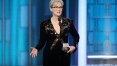 Meryl Streep celebra estrangeiros nos Estados Unidos em discurso no Globo de Ouro