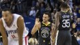 Warriors sofre, mas bate Clippers no fim com show de Durant e Curry