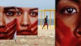 Copacabana tem 420 calcinhas na areia em ato contra abuso sexual