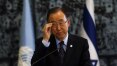 Ban Ki-moon pede que israelenses e palestinos ajudem a diminuir a violência na região