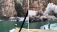 Parte de cânion desaba sobre turistas em Capitólio (MG) e mata 10; veja vídeos