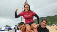 Sophia Medina repete feito do irmão e se torna campeã sul-americana de surfe