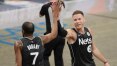 Nets batem Raptors e garantem vaga nos playoffs; Doncic vence duelo contra Curry