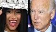 Em live, rapper Cardi B e Joe Biden pedem que jovens votem contra Trump