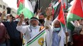 Palestinos protestam contra acordos de normalização das relações com Israel