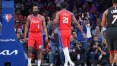 Harden e Embiid brilham e Philadelphia 76ers empata com Miami Heat nos playoffs da NBA