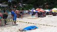 Corpo fica por duas horas estendido em praia de Florianópolis