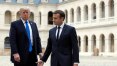 Em visita a Macron, Trump admite rever posição sobre Acordo de Paris