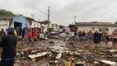 Rompimento de reservatório atinge cinco casas em Pocinhos, no interior da Paraíba