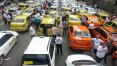 Protesto contra o Uber em SP reúne taxistas de outros Estados
