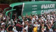 Torcida 'abraça' o Palmeiras em sua despedida da Academia rumo ao Mundial de Clubes da Fifa