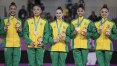 Ginástica rítmica do Brasil é ouro por equipes e prata na fita no Pan