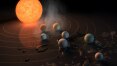 Cientistas descobrem sistema planetário com sete 'irmãos' da Terra