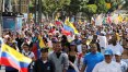 Opositores marcham para pedir entrada de ajuda humanitária na Venezuela