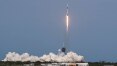 Nasa lança foguete para missão espacial tripulada após nove anos
