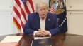 Em vídeo, Trump diz que se sente 'muito melhor' e próximos dias serão 'verdadeiro teste'