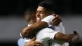 Lucas Barbosa celebra gol decisivo e destaca apoio da torcida do Santos: 'Maravilhosa'