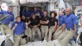 Astronautas chegam à estação espacial a bordo do SpaceX