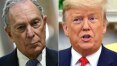 'Perdedor' contra 'palhaço de feira': sobe o tom entre Trump e Bloomberg