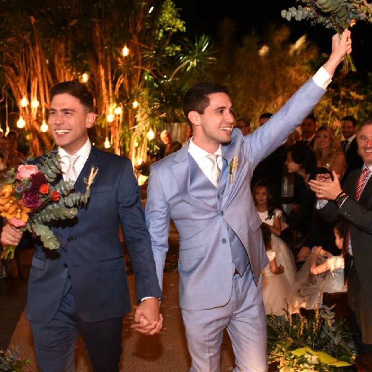 Repórteres da TV Globo se casam no Rio de Janeiro em grande festa - Estadão