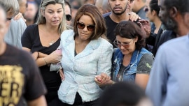 A deputada federal Flordelis no enterro do marido, que foi morto a tiros Foto: WILTON JUNIOR / ESTADÃO