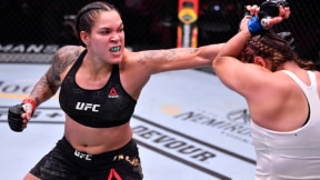 Amanda Nunes vence Felicia Spencer e mantém cinturão. Foto: Jeff Bottari/USA Today Sports