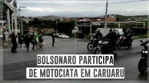 Bolsonaro participa de motociata em Caruaru