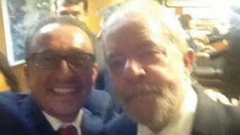 Selfie de Favreto com Lula