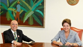 Foto de arquivo - 2011 - A entÃ£o presidente Dilma Rousseff recebe o ex-presidente do BC Henrique Meirelles - CrÃ©dito: Roberto Stuckert Filho