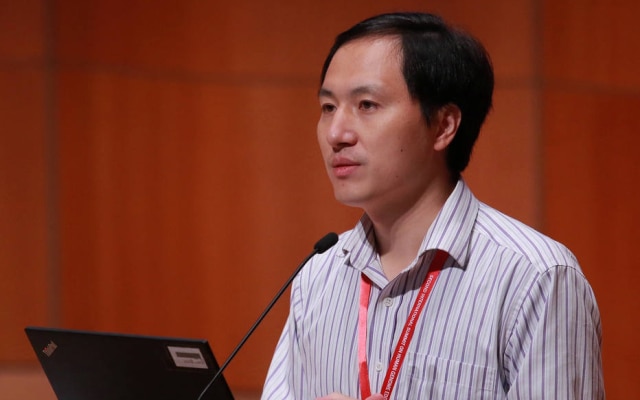 He Jiankui da SUSTech, anunciou a primeira edição de código genético de embriões humanos para criar resistência ao HIV