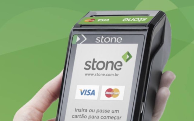 A máquina da Stone: parcerias com Visa e Mastercard