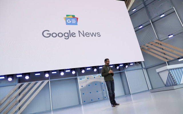 O presidente do Google, Sundar Pichai, disse em seu discurso que a empresa pretende auxiliar o jornalismo de boa qualidade a se manter 