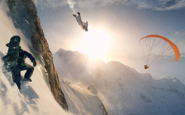 Única nova série de jogos anunciada pela Ubisoft em 2016, Steep é um game de ação com esportes radicais na neve, situado nos Alpes. 