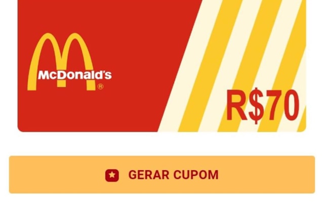 Usuários são enganados com as cores e identidade visual usadas em campanhas oficiais do McDonald's.
