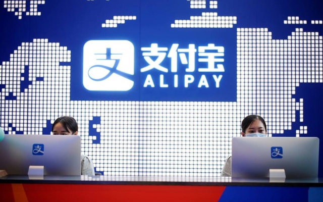 Alipay é controlada pela fintech chinesa Ant Group, do grupo Alibaba