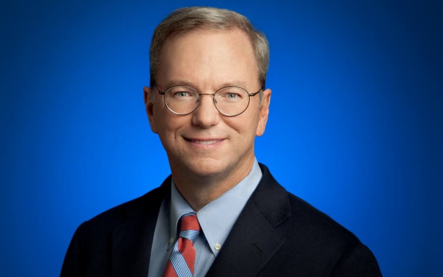 Schmidt foi presidente-executivo do Google durante 10 anos