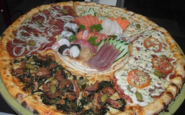 Pizzaria ficou conhecida pelos sabores exóticos de cobertura 