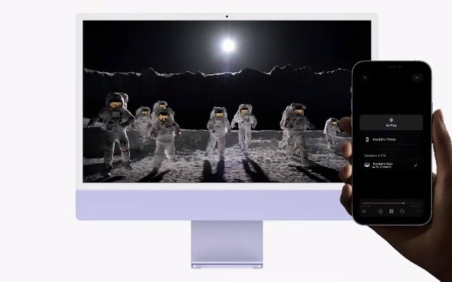 MacOS Monterey tem a opção do AirPlay para espelhar telas do iPhone para o computador 